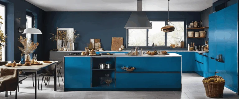 Peinture bleue pour cuisine&nbsp;: élégance, fraîcheur et personnalité au cœur de votre espace